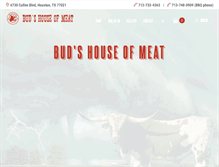 Tablet Screenshot of budshouseofmeat.com